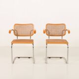 Pair of Italian vintage Ceska chairs by Gavina, 1960s
