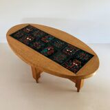 Oval coffee table by Guillerme and Chambron for "Your home", France 60s
