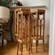 Trio of rattan gigognes harnesses