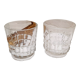 Paire verres à whisky verre ciselé