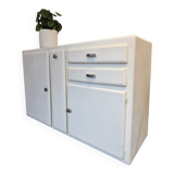 Low sideboard mado with 2 drawers and cupboard with shelf White