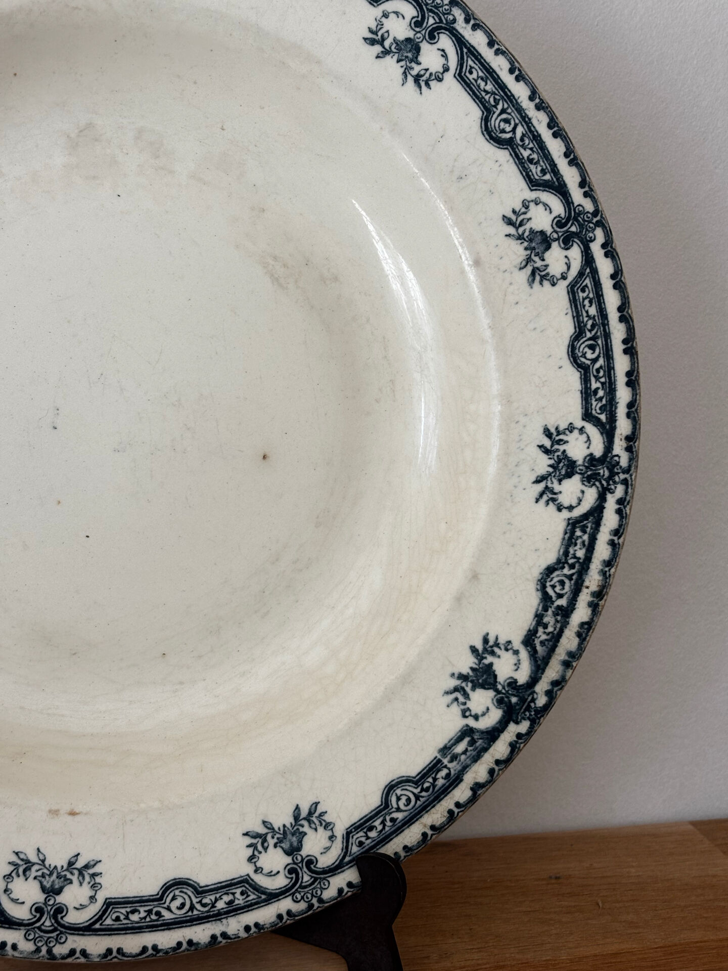 Old hollow plate Terre de Fer Salins Parmentier