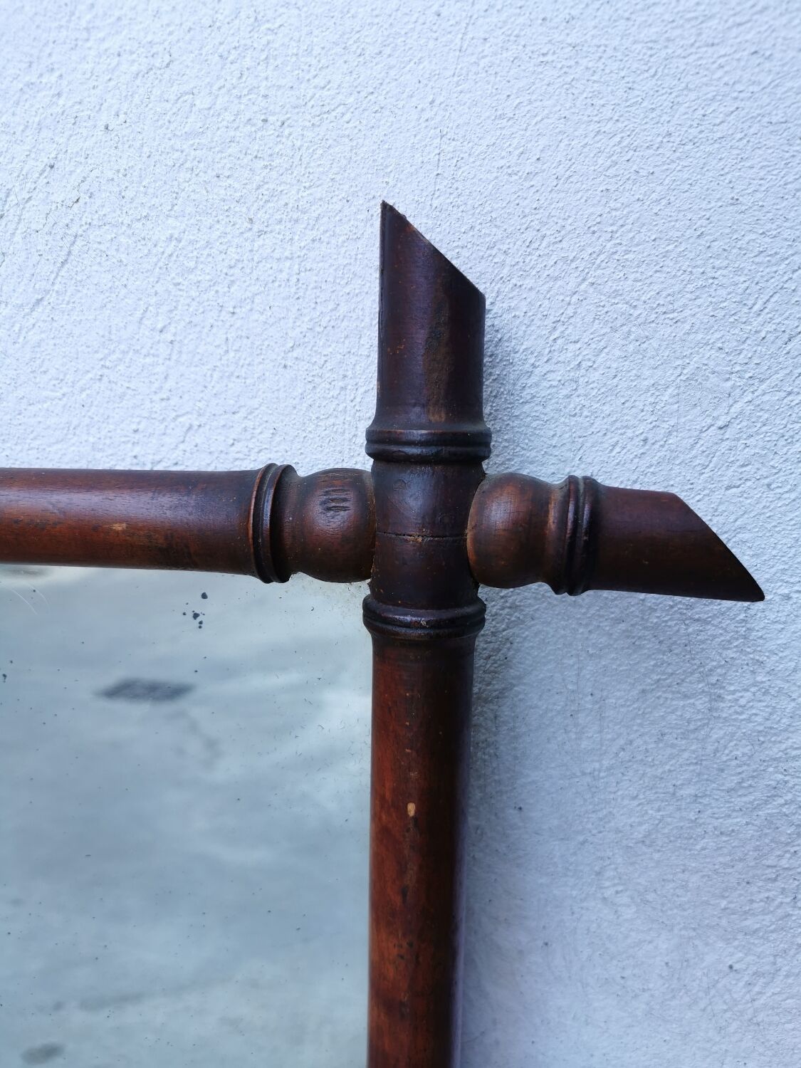 Vintage bamboo mirror (90x80)