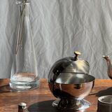 Petit sucrier argenté vintage boule
