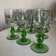 Set of 12 massive stemmed tumbler glasses 1960