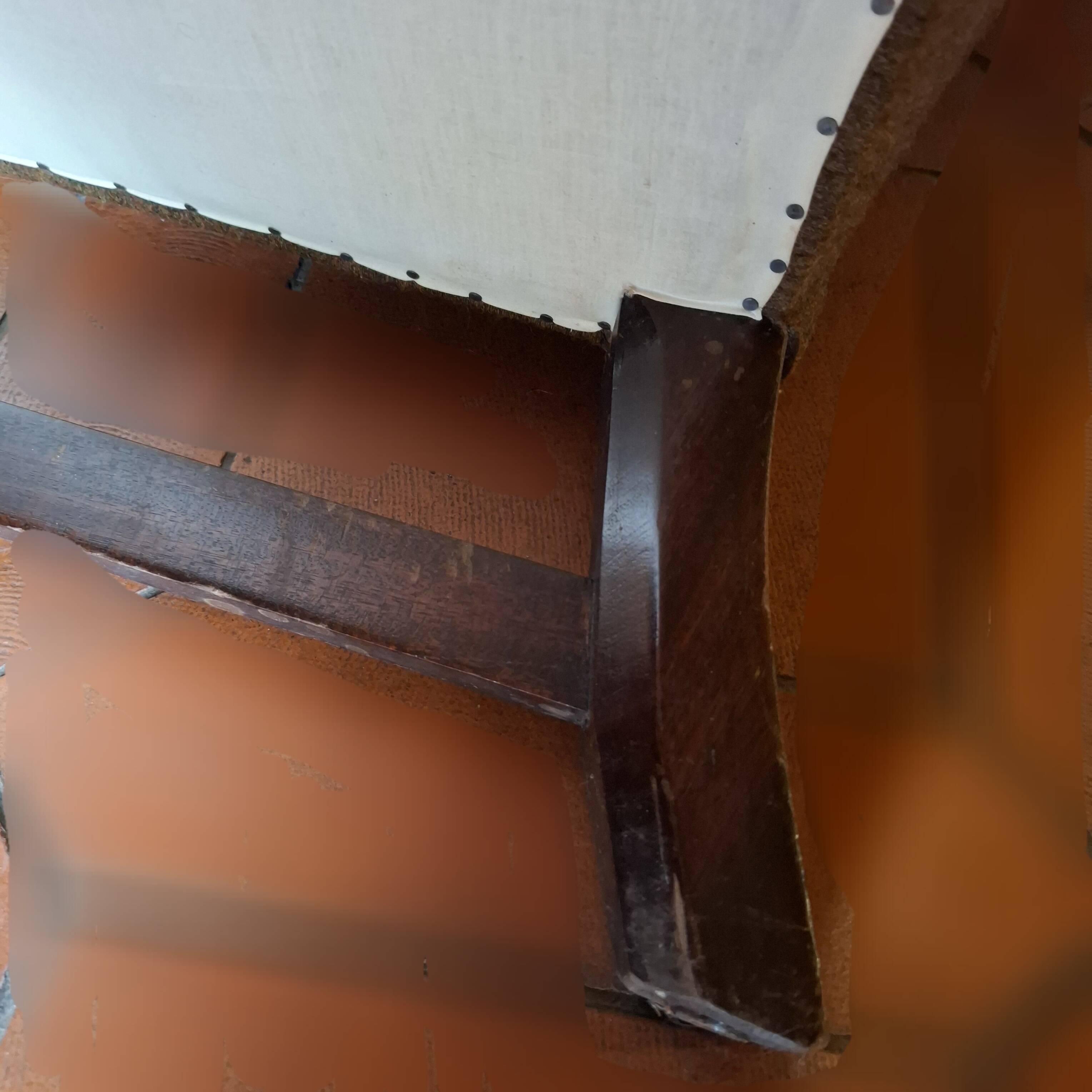 Antique wingback chair