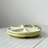 2 ceramic plates depicting a lemon