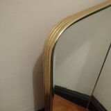 Miroir asymétrique, forme libre en laiton