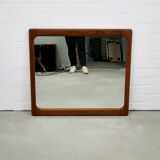 Danish solid teak mirror 60's