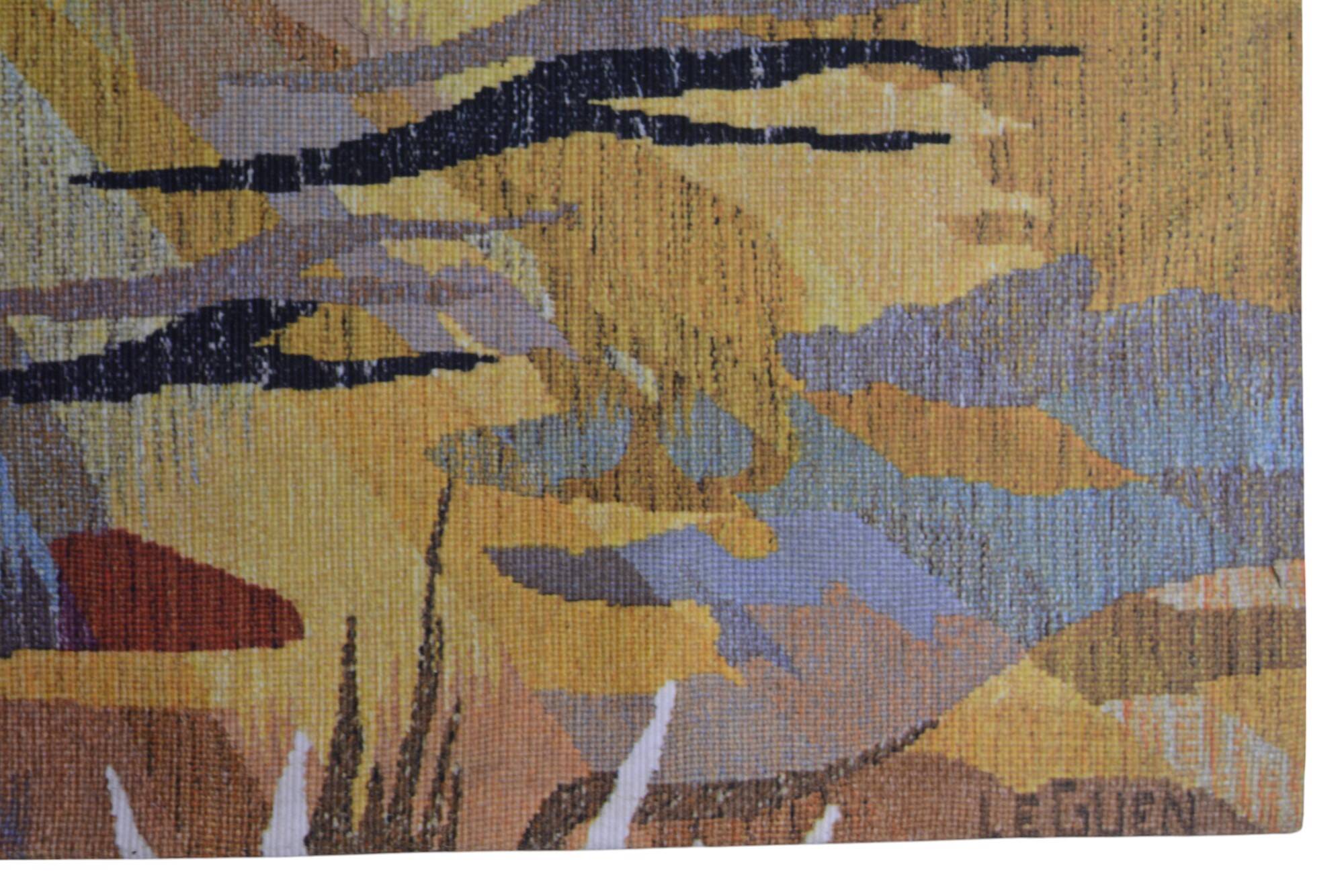 Decorative wall tapestry - Autumn Evening, Le Guen - Sunset
