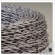 Glass lamp, new 2M fabric cable, lampshade