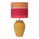 Lampe à poser en céramique avec abat-jour fait main neuf, France 1960