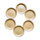6 assiettes à dessert en grès
