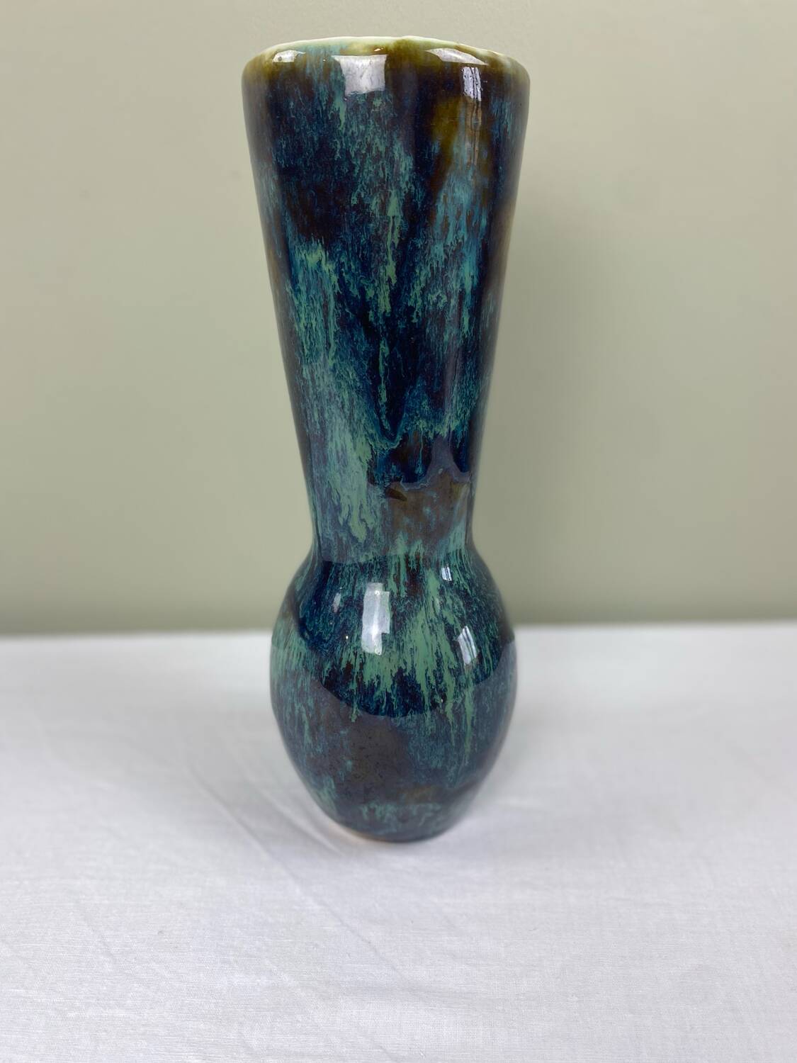 50s enamelled vase