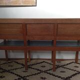 Early 20th-century solid oak bench