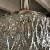 Lustre 70’s verre chrome et orange