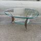 Bronze and glass coffee table