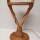 Bamboo and rattan floor lamp 2 fires 60s