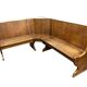 Vintage wooden corner bench