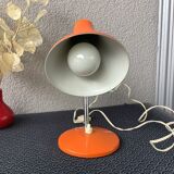 Desk or wall lamp metal orange vintage 60/70