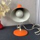 Desk or wall lamp metal orange vintage 60/70