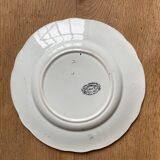 Talking plate Creil & Montereau "the bride's bed"