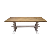 Dining table monastery farmhouse oak old patina shabby chic gustavian