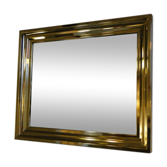 Brass mirror from the 1970's - 72cm x 86cm
