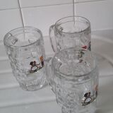 Lot de 3 chopes à bière