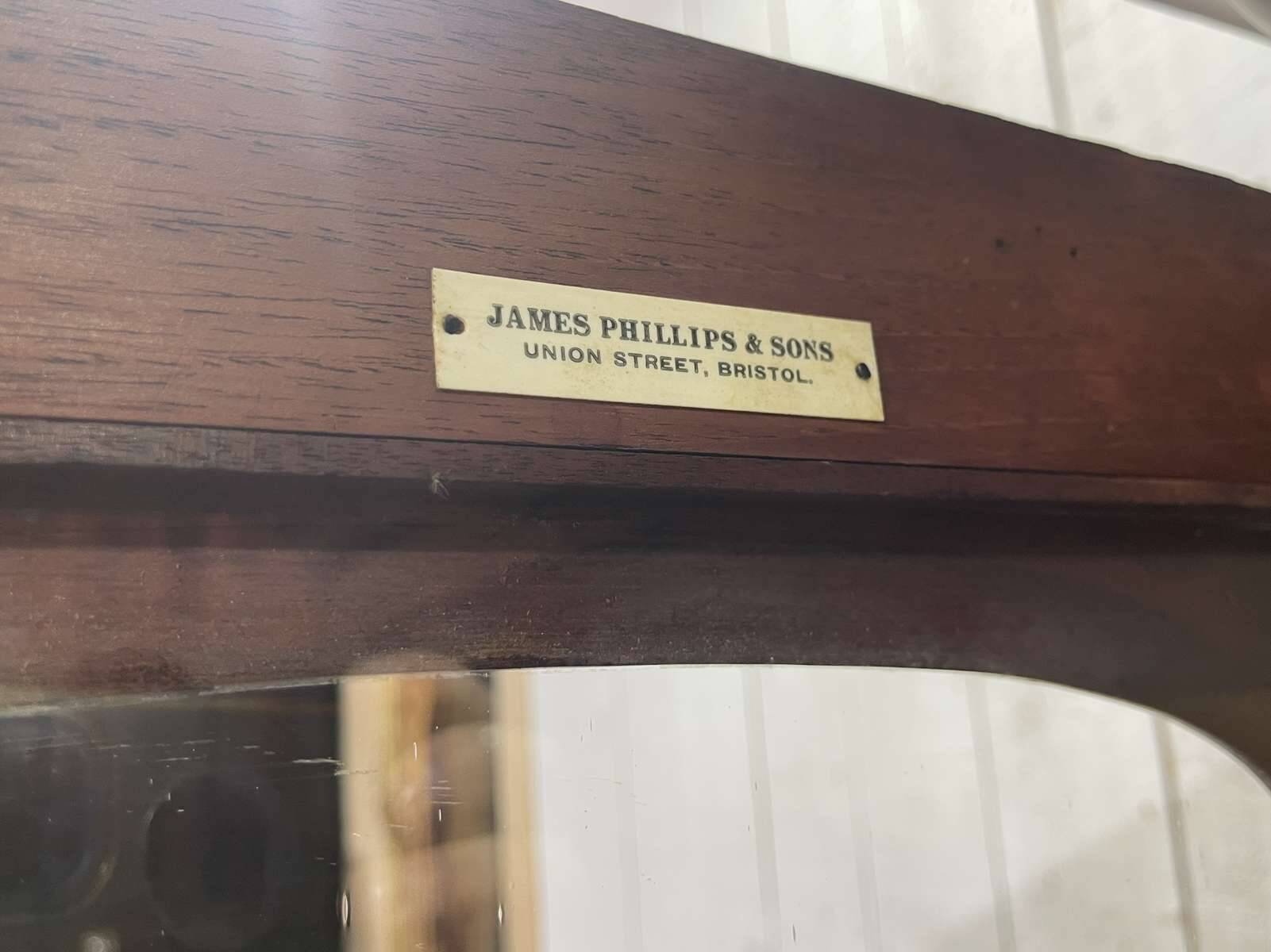 19th century English mahogany two-part bookcase