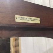 19th century English mahogany two-part bookcase