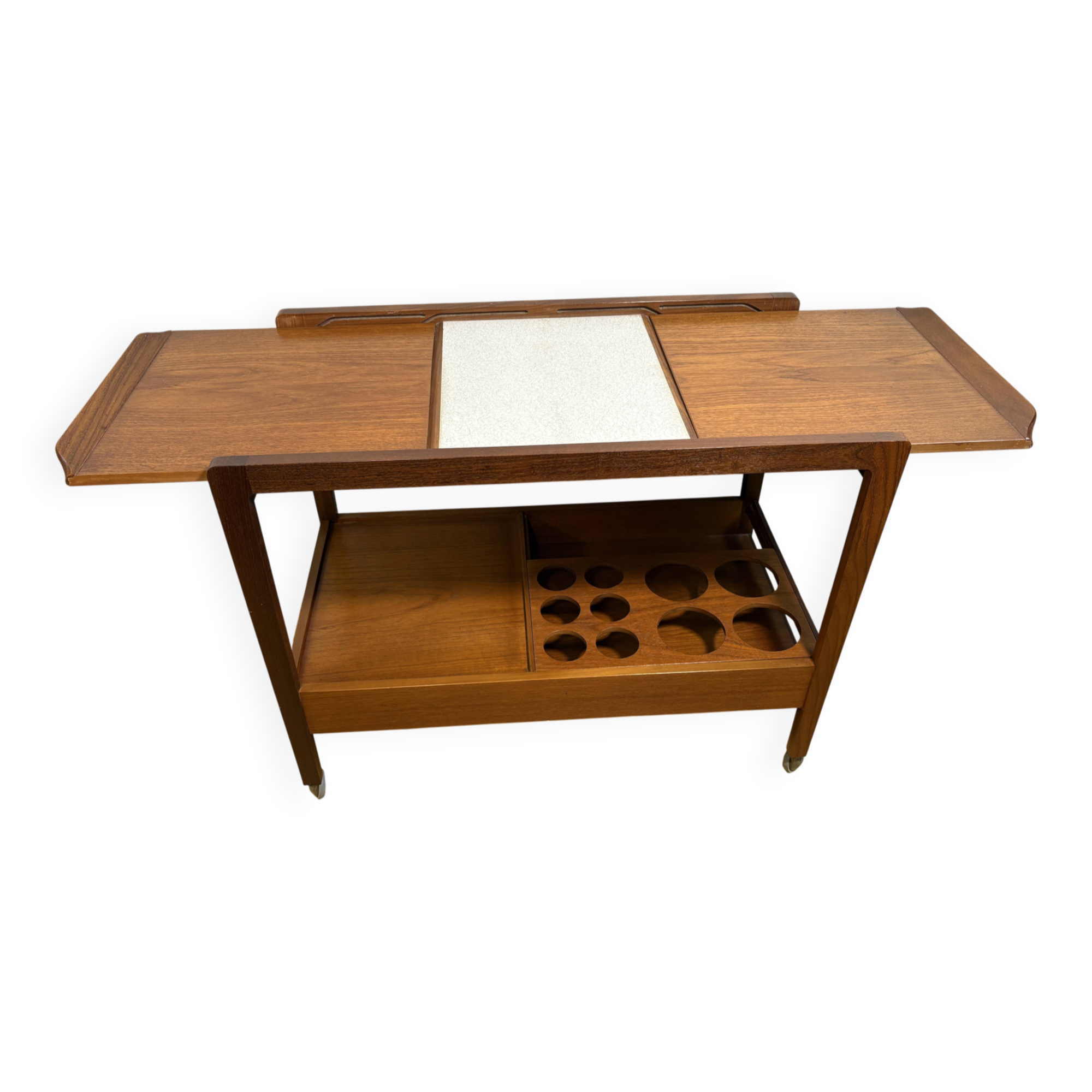 Stunning Vintage Remploy Teak Extending Bar Trolley | 1960 | Scandinavian D