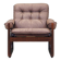 Leather armchair, Danish design, 1960s, manufactured by Genega Møbler