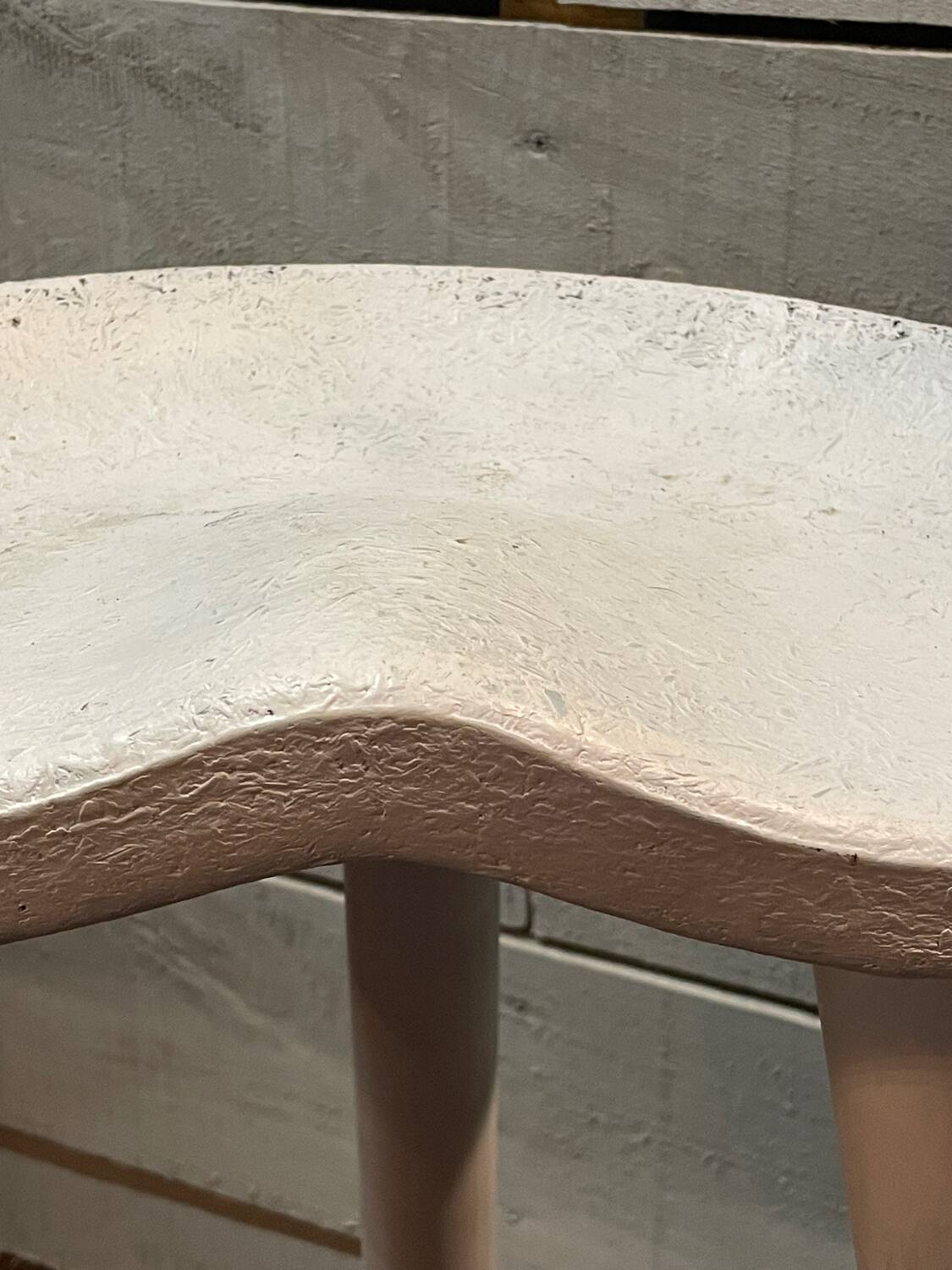 Vintage Scandinavian design tripod high stool