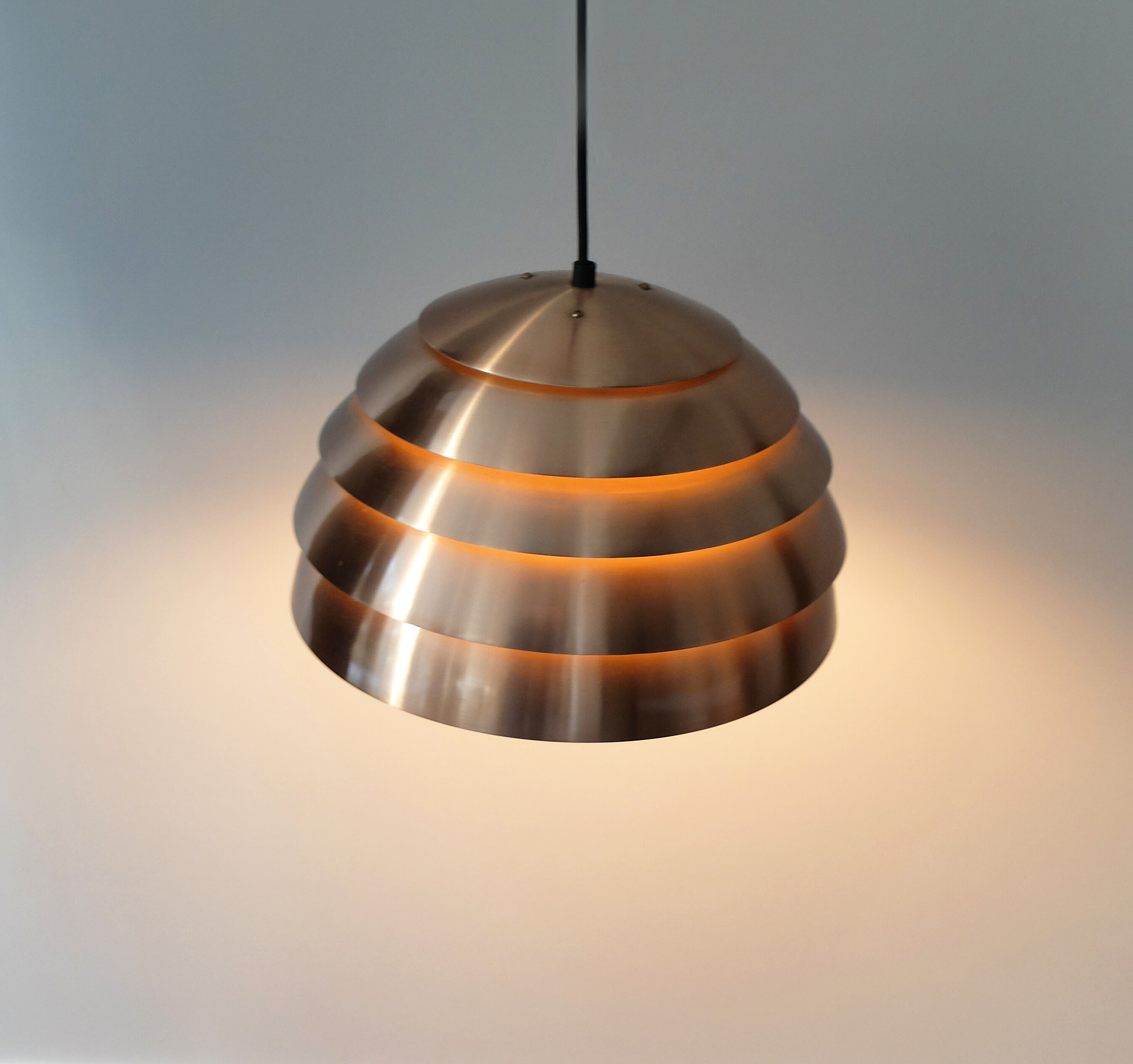 Hanging copper Dome by Hans - Agne Jakobsson Markaryd Sweden, 1960