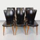 Set of 6 vintage Baumann Essor chairs in beech wood and skai