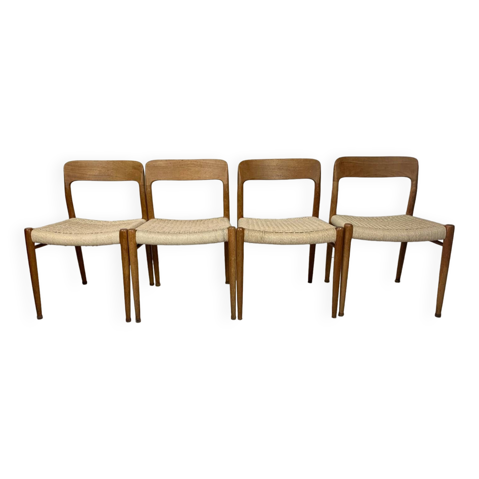 Teak chairs model 75 Niels Moller