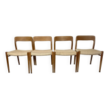 Teak chairs model 75 Niels Moller