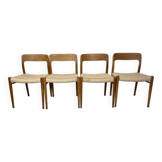 Teak chairs model 75 Niels Moller