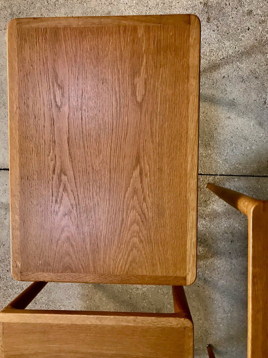 Nest of Tables in Oak Wood, Denmark 1960s, Set of 3