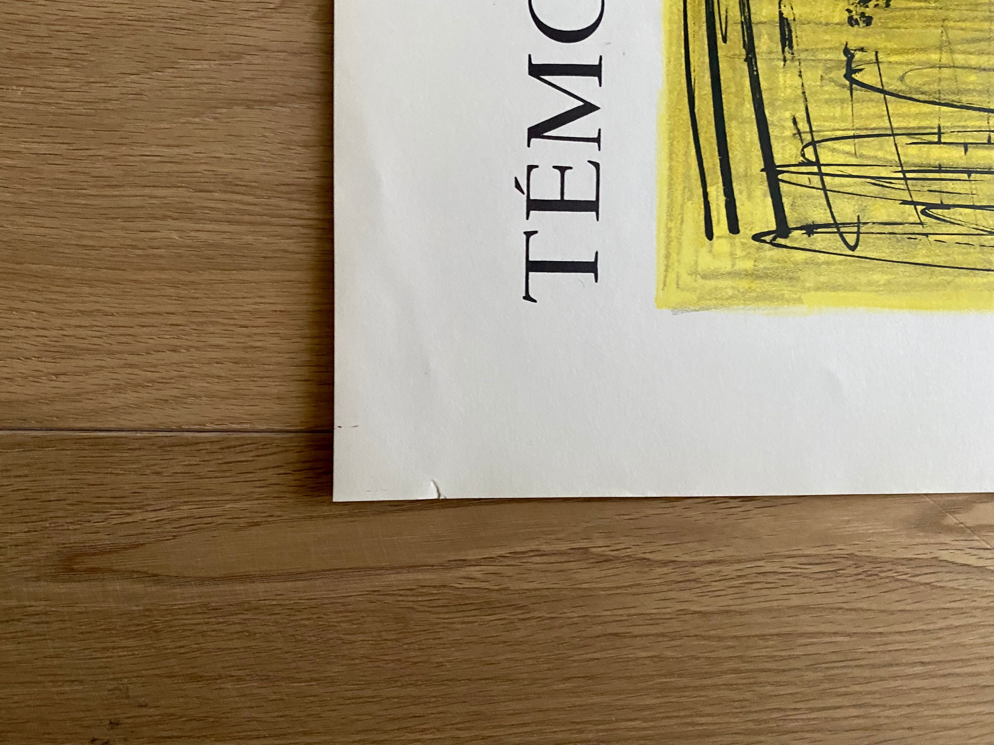 Affiche musée Galiera, les peintres témoins de leur temps, Bernard Buffet, 1964