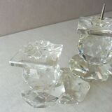 Candle holders with 3 candles, made of Swarovski crystal