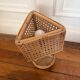 Vintage rattan table lamp 1950-1960 Italian