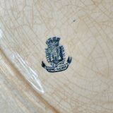 Large oval iron earth dish Gien