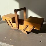 Wooden sewing box - worker