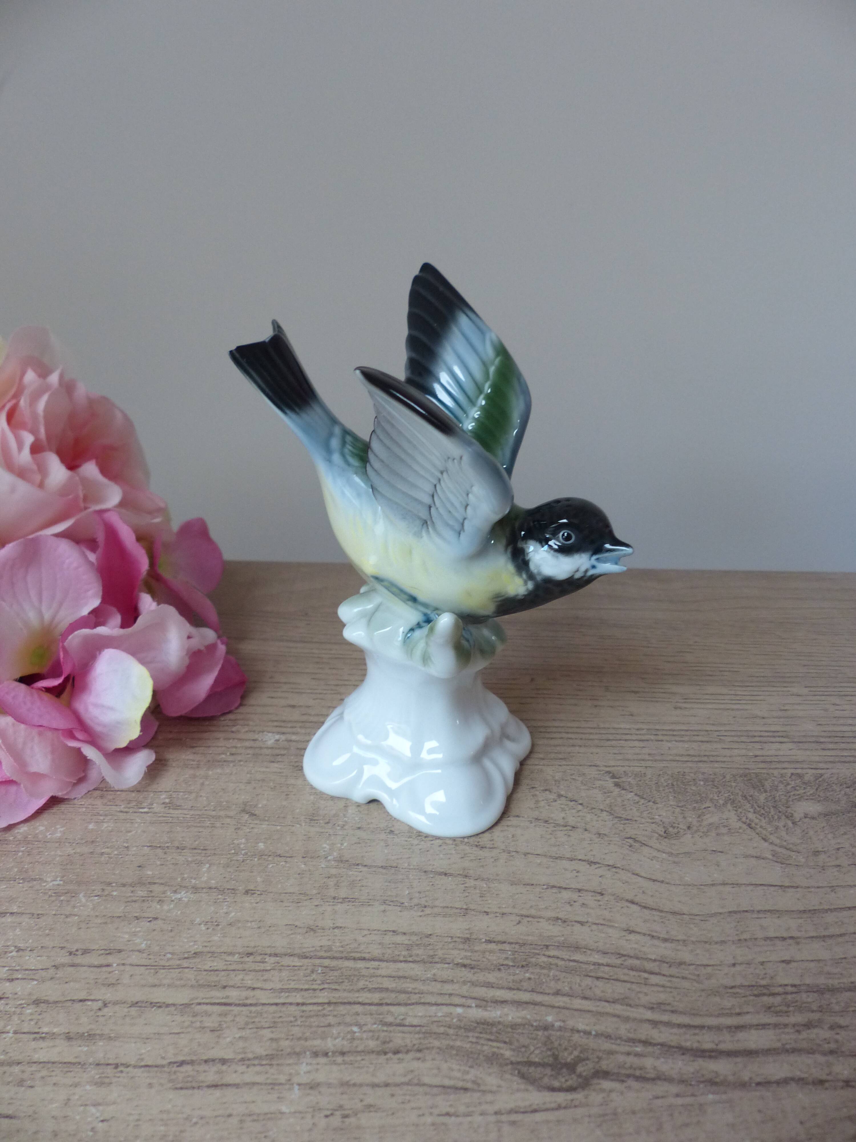 German porcelain titmouse, Gerold Porzellan Bavaria Western Germany