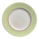 Set of 5 Salins Isoard model plates in vintage green earthenware.