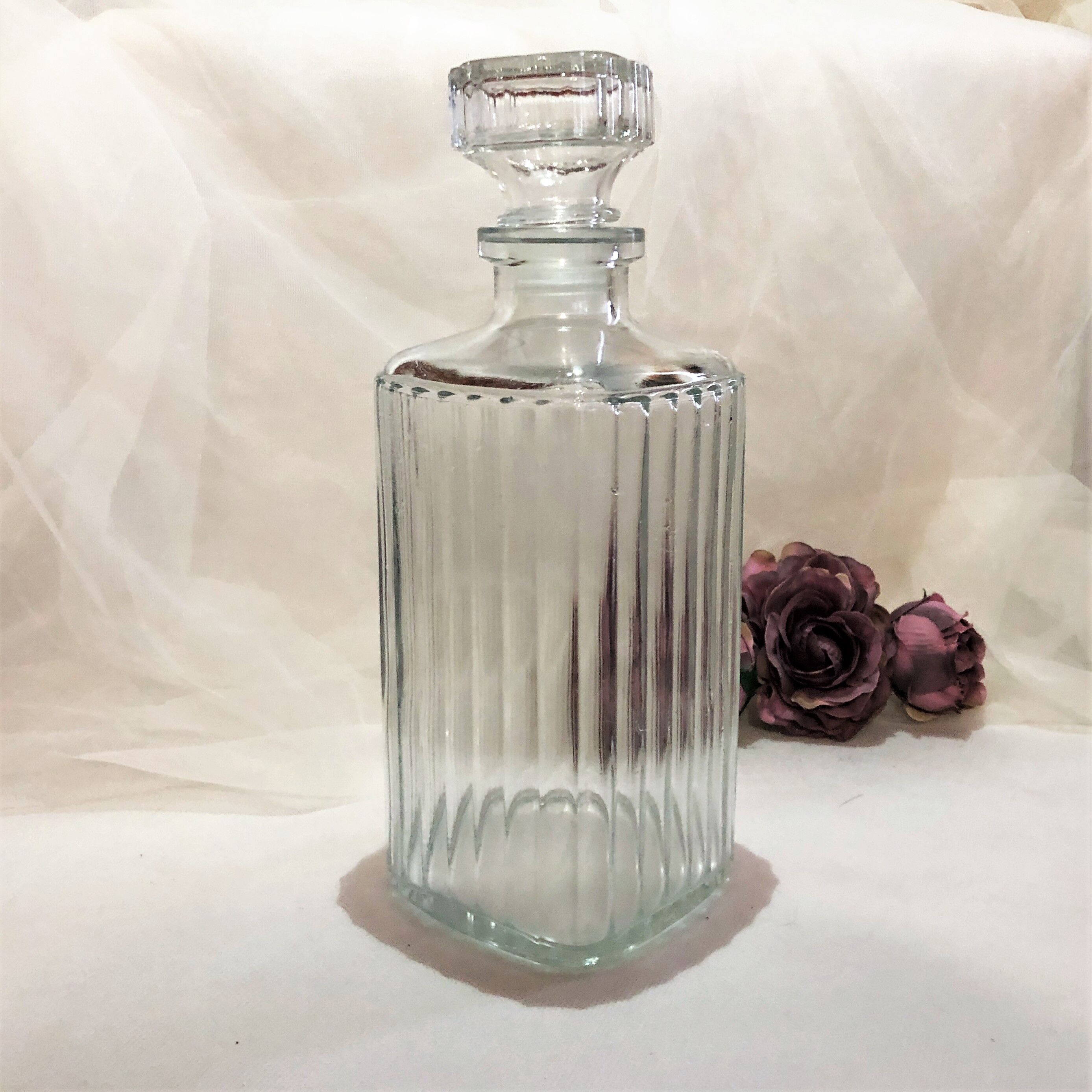 Whisky decanter or glass decanter retro France vintage style