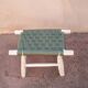 Tabouret tressé Vert