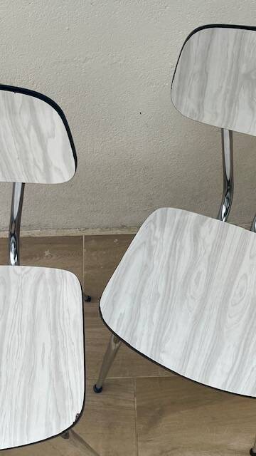 Pair of VINTAGE Formica CHAIRS